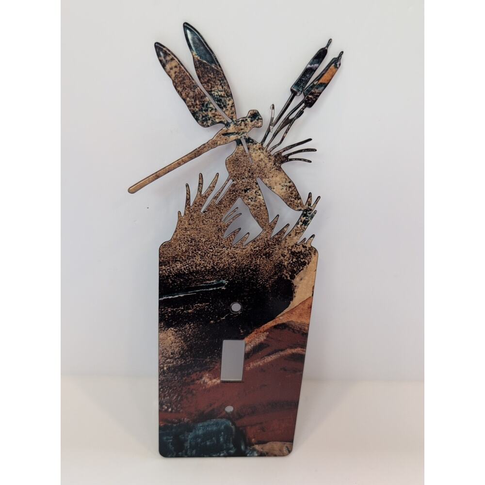 Lazart Wildlife Dragonfly Single Switch Plate Home Decor Cabin